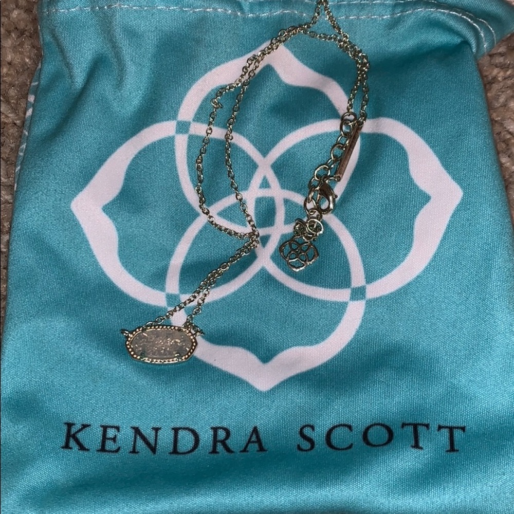 White druzy Kendra necklace